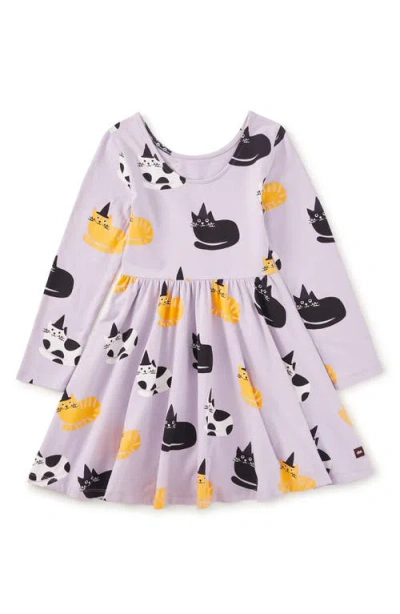 Tea Collection Printed Ballet Dress In Purple