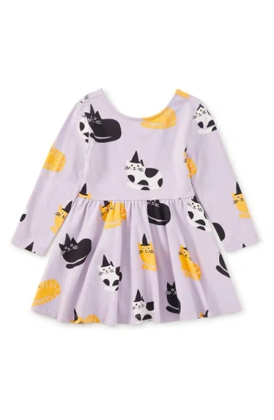 Tea Collection Printed Ballet Dress In Purple