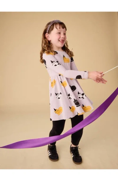 Tea Collection Printed Ballet Dress In Purple