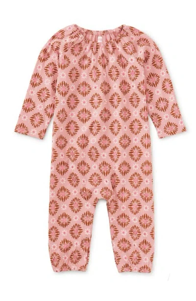 Tea Collection Raglan Baby Romper In Pink