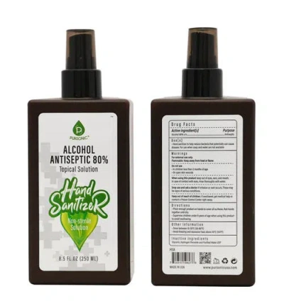 Pursonic Moisturizing Hand Sanitizer 80% Alcohol In Transparent
