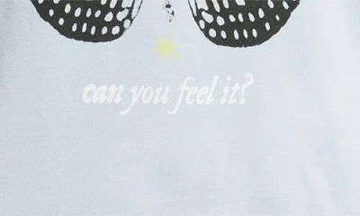 Daydreamer Alanis Morissette Can You Feel Cotton Graphic T-shirt In Blue