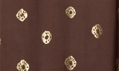 Elan Metallic Dot Cover-up Dress In Brown