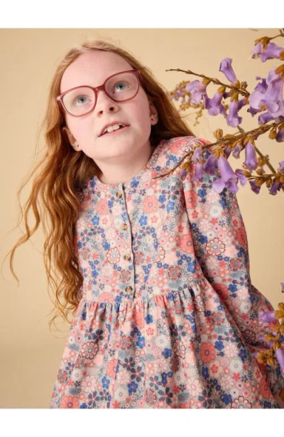 Tea Collection Corduroy Henley Shirtdress In Multi