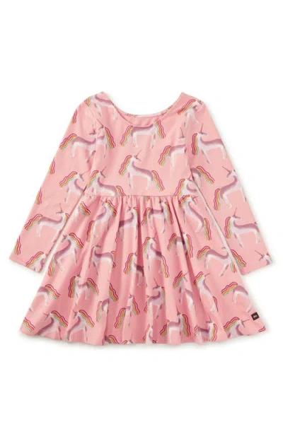 Tea Collection Printed Ballet Dress In Pink