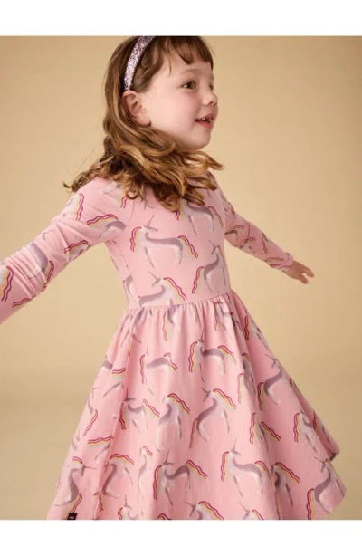 Tea Collection Printed Ballet Dress In Pink