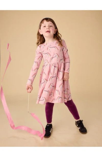 Tea Collection Printed Ballet Dress In Pink