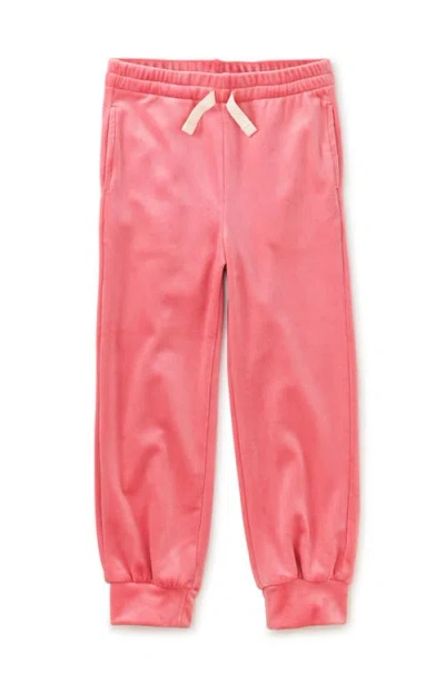 Tea Collection Easy Fit Very Velour Joggers In Pink