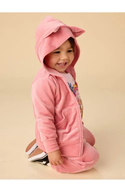 Tea Collection Easy Fit Very Velour Joggers In Pink