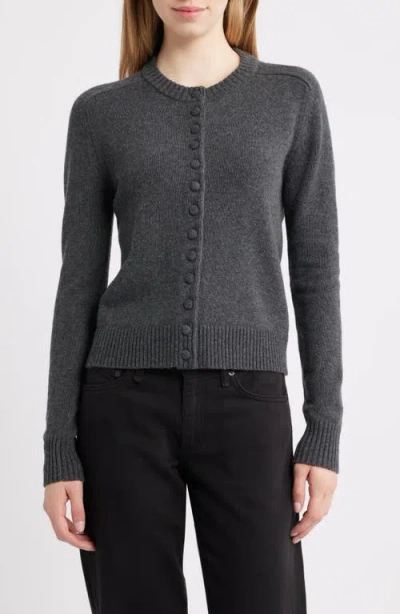 Rag & Bone Wallace Crewneck Cardigan In Gray