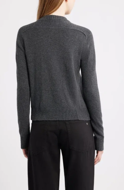 Rag & Bone Wallace Crewneck Cardigan In Gray