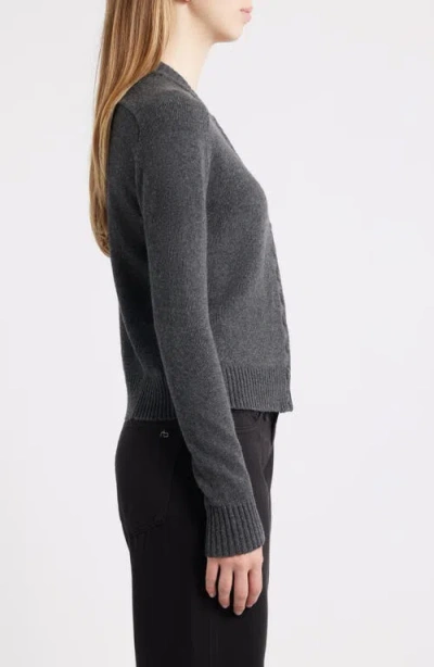 Rag & Bone Wallace Crewneck Cardigan In Gray