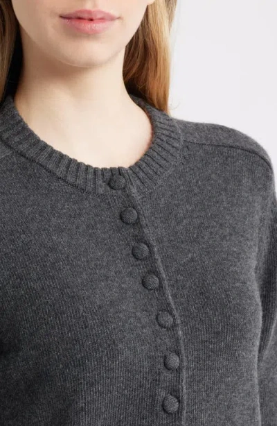 Rag & Bone Wallace Crewneck Cardigan In Gray