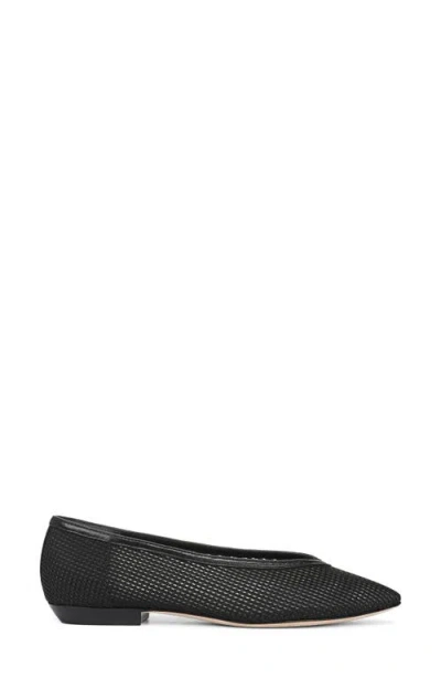 Veronica Beard Bancroft Pointed Toe Flat In Black
