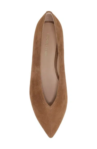 Veronica Beard Bancroft Pointed Toe Flat In Brown