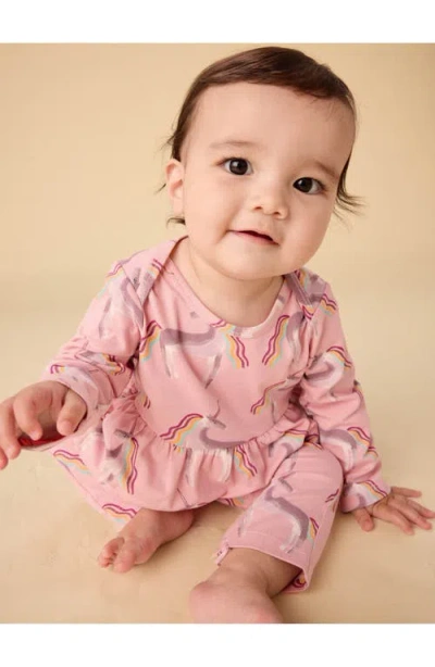 Tea Collection Pretty Peplum Baby Romper