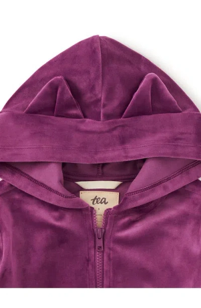 Tea Collection Cat Ears Velour Hoodie