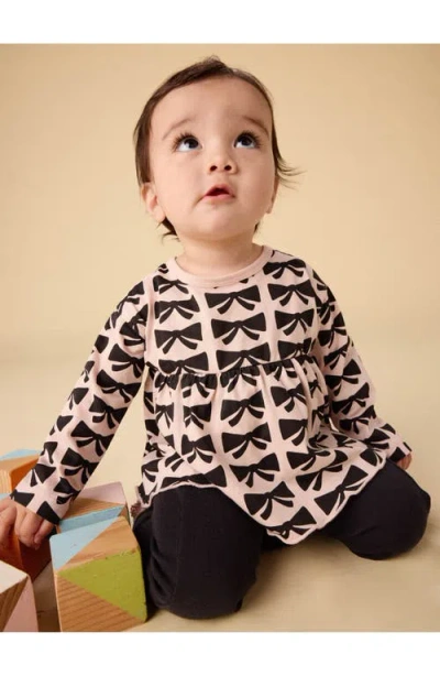 Tea Collection Peplum Top & Pants Baby Set In Multi