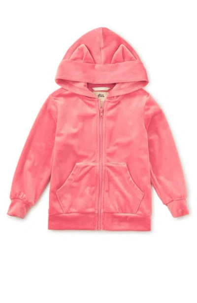 Tea Collection Cat Ears Velour Hoodie