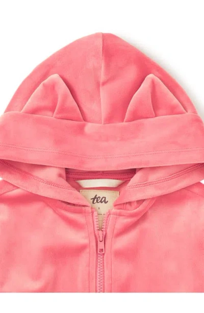 Tea Collection Cat Ears Velour Hoodie