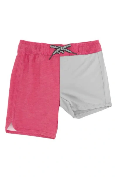 Feather 4 Arrow Kids' Solid Board Shorts In Pink