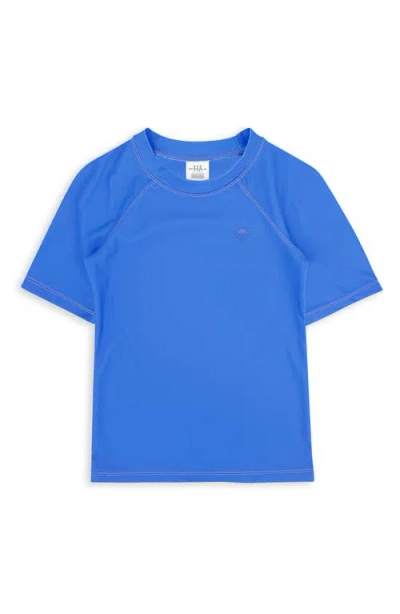 Feather 4 Arrow Kids' Upf 50+ Short Sleeve Rashguard In Blue