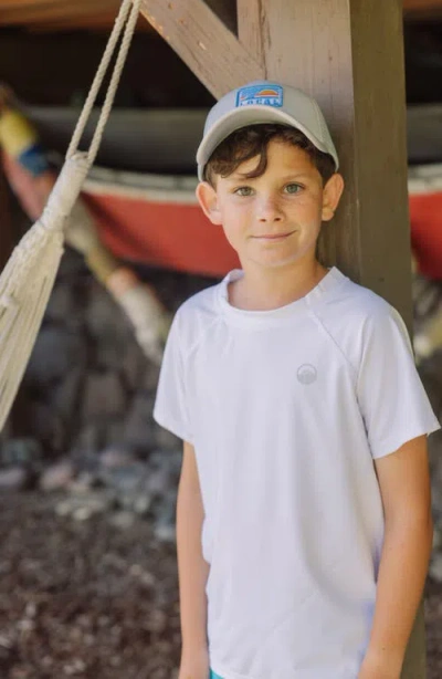 Feather 4 Arrow Kids' Upf 50+ Short Sleeve Rashguard In White