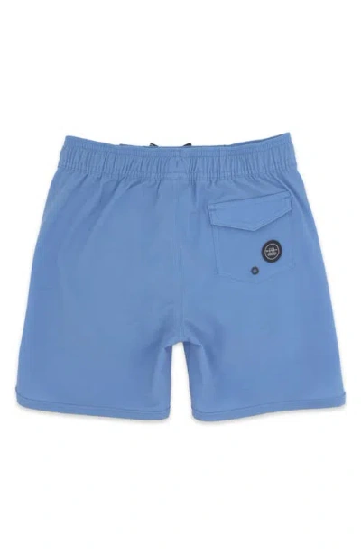 Feather 4 Arrow Kids' Solid Board Shorts In Blue