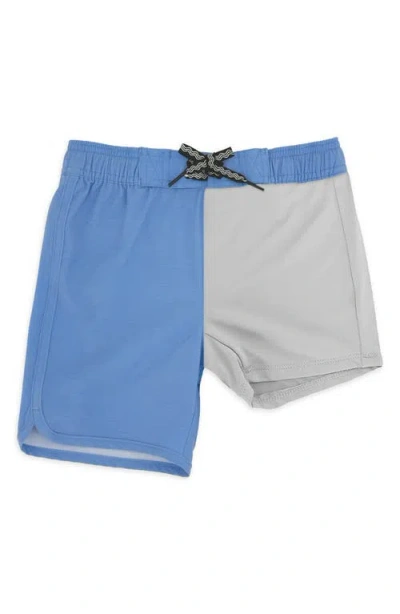 Feather 4 Arrow Kids' Solid Board Shorts In Blue