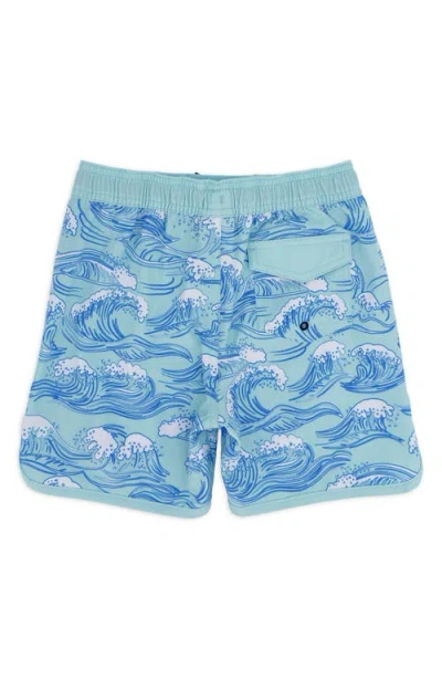 Feather 4 Arrow Kids' Wave Board Shorts In Blue