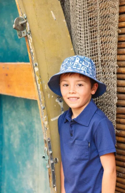 Feather 4 Arrow Kids' Feel Good Performance Polo In Blue