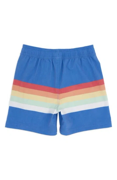 Feather 4 Arrow Kids' Stripe Volley Trunks In Multi