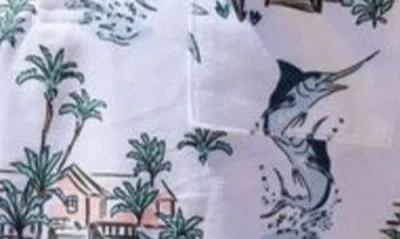 Feather 4 Arrow Kids' Feel Good Print Performance Polo In White