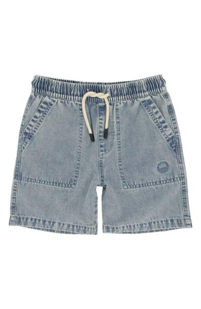 Feather 4 Arrow Kids' Cruz Pull-on Denim Shorts In Blue