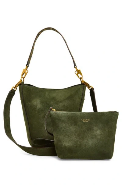 Rag & Bone Parker Bucket Tote In Green