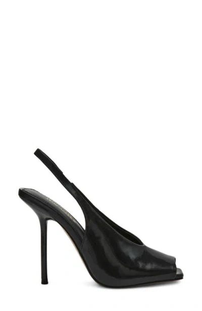 Steve Madden Lucian Slingback Peep Toe Sandal In Animal Print