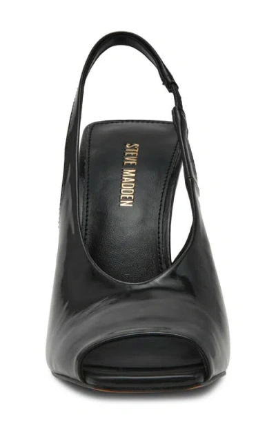 Steve Madden Lucian Slingback Peep Toe Sandal In Animal Print