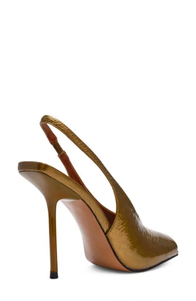 Steve Madden Lucian Slingback Peep Toe Sandal In Animal Print