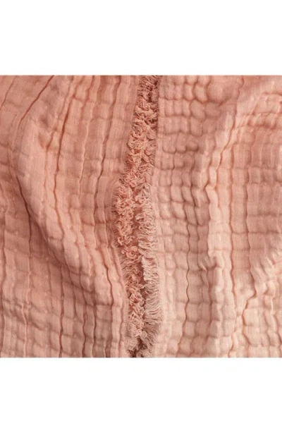 Crane Baby Ombré Cotton Muslin Blanket In Pink