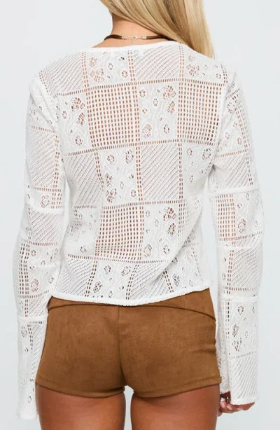 Princess Polly Mine For Life Tie Front Top In White