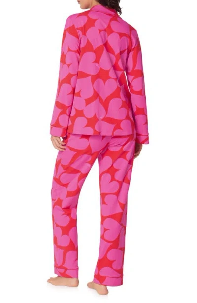 Bedhead Pajamas Print Stretch Organic Cotton Pajamas In Pink