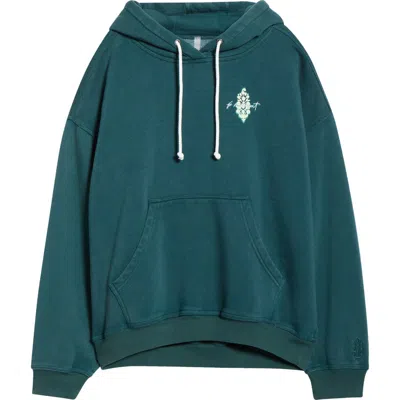 Free People Final Call Graphic Hoodie In Blue