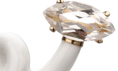 Bea Bongiasca Baby Vine Tendril Ring In White