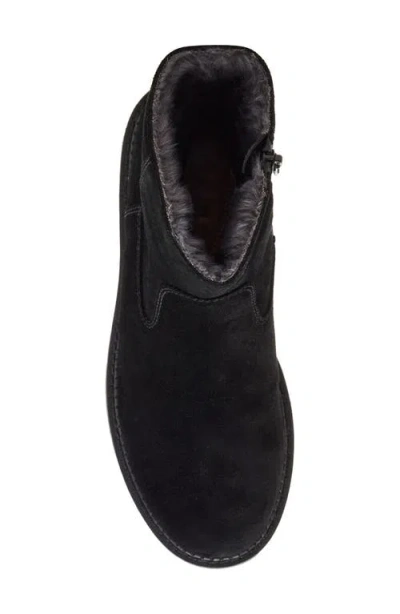 Blondo Nikkie Waterproof Suede Faux Fur Lined Boot In Black