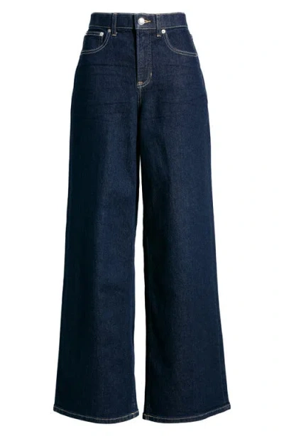 Spanx ® Authentic Stretch High Waist Wide Leg Jeans In Blue