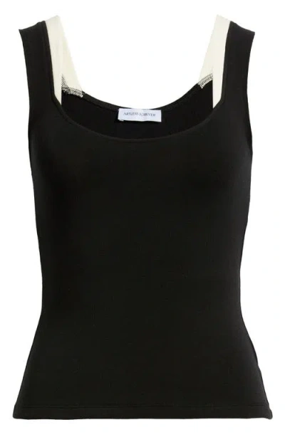 Artless Forever Iris Layered Scoop Neck Tank In Multi