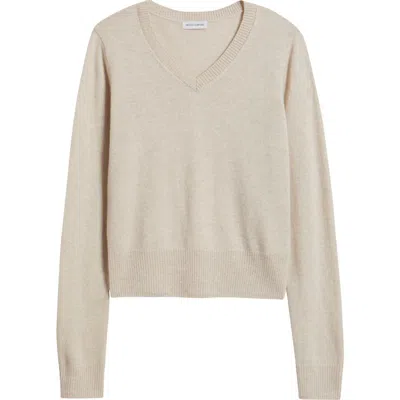 Artless Forever Tove V-neck Wool & Cashmere Sweater In Gray