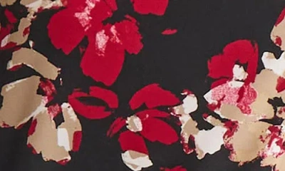 Kasper Cowl Neck Cap Sleeve Top In Multi