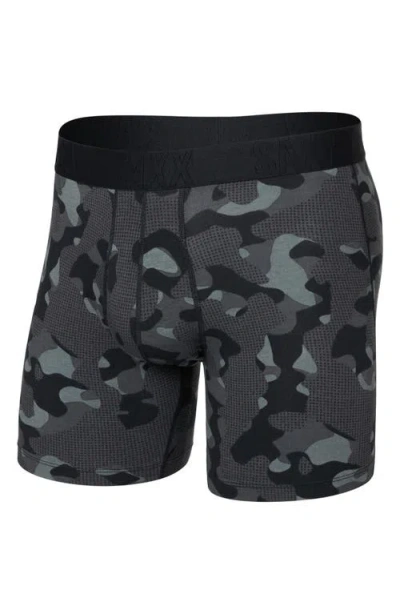 Saxx Droptemp™ Cooling Cotton Boxer Briefs In Black