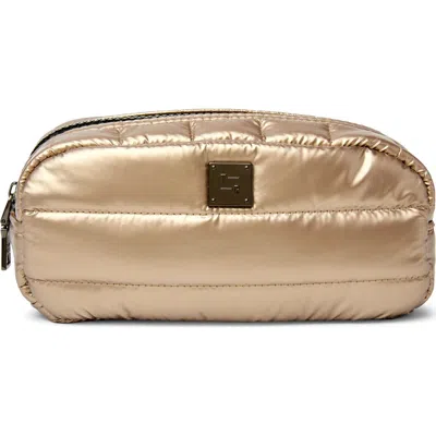 Think Royln Touch Up Zip Top Travel Pouch In Nude